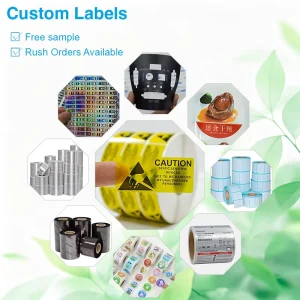 Custom Vinyl Self Adhesive Labels Roll Waterproof Gold Foil Hot Stamping Logo Stickers for Bottle Jar Packaging Adhesive Label
