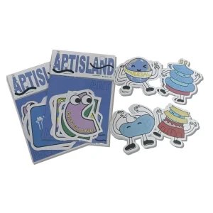 Custom Vinyl Sticker Pack Eco Friendly Waterproof Cartoon Die Cut Sticker Kids Self Adhesive Advertising Promotion Logo Label