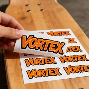 Custom Vinyl Stickers A4 A5 A6 Printed Waterproof Double Layer Transparent Personality Clear Stickers Kiss Cut Cartoon Stickers