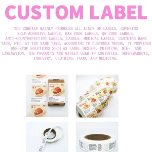 Custom Vinyl Waterproof and Tear Resistant Electronic Product Brand Labels Product Stickers Atomizer Private Label Stickers