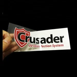 Custom Water Proof UV Resistant Silk Screen Printing Transparent Vinyl Outdoor Letter logo Sticker