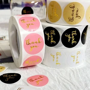 Custom Waterproof Adhesive Logo Stickers High Quality Label Printing for Packaging Branding