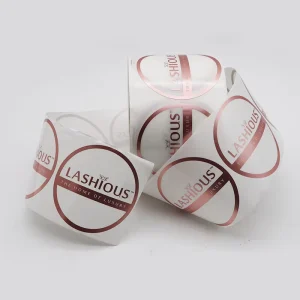 Custom Waterproof Adhesive Paper Vinyl Sticker Roll Personalized Logo Printing for Exhibitions Groceries Minimum Order 500 Pcs