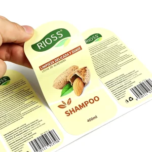 Custom Waterproof Adhesive Roll Labels Durable Stickers for Shampoo Bottle Food Packaging Electronic Devices