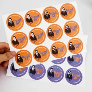 Custom Waterproof Adhesive Round Stickers Synthetic Paper Label with Logo Oil Proof Feature