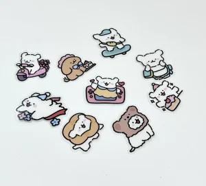 Custom Waterproof Adhesive Vinyl Stickers Label Logo Design Printing Waterproof Cartoon PVC Die Cut Sticker Custom Stickers