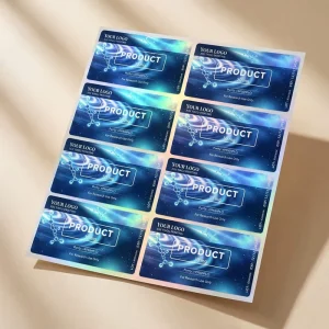Custom Waterproof Breathable Heat Resistant UV Resistant Vinyl Stickers Hot Stamping Gold Silver Foil Strong Adhesive Quick Dry