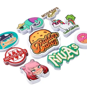 Custom Waterproof Cartoon Die Cut Vinyl Stickers UV Printing Custom LOGO Labels for Promotion Grocery Use Direct Manufacturers