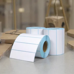 Custom Waterproof Direct Thermal Label Self Adhesive Paper Sticker Shipping Thermal Barcode Label Sticker