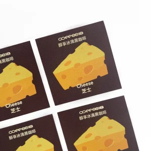 Custom Waterproof Glossy Metal Paper Adhesive Stickers for Chocolate Wine Packaging UV Protection Free Proofing Personalized