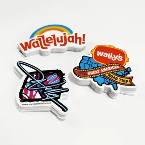 Custom Waterproof High Adhesive Vinyl Stickers Printed Cartoon Decorative Die Cut Label Logo for Promotion