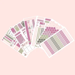 Custom Waterproof Kiss Cut Sticker Sheet Adhesive Vinyl Paper Printing Logo A4 A5 A6 Sticker Sheet Daily Planner Sticker