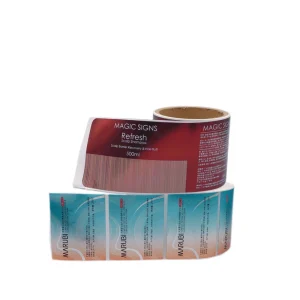 Custom Waterproof Label Logo Label Printing Stickers Bottle Label Sticker Health Products Silver Metallic Effect