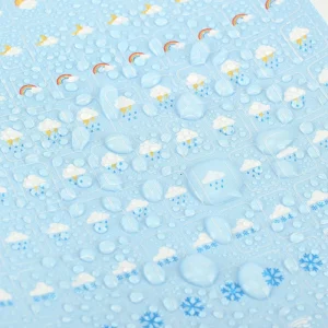Custom Waterproof PVC Planner Stickers Set Aesthetic Alphabet Weather Face Star Heart Decorative Stickers for DIY Journaling