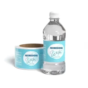 Custom Waterproof PVC Private Label Printing Logo Sticker Roll Water Drink Bottle Packaging Labels