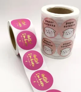 Custom Waterproof PVC Vinyl Brand Printing Sticker Die Cut Adhesive Logo Sticker Independent Sheet Packaging