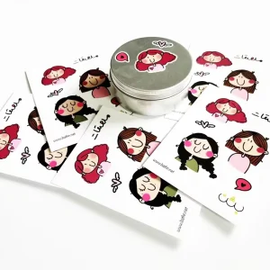 Custom Waterproof Printed Sticker Sheet A4 A5 A6 Cartoon Promotional Printing Kiss Cut Sticker Sheet