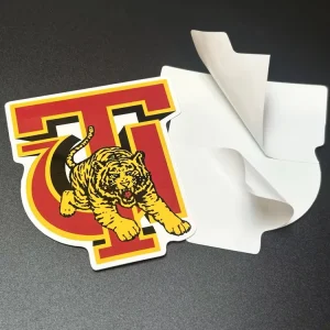 Custom Waterproof Printing Logo Packaging Gloss Vinyl Custom Die Cut Sticker With Split Backing
