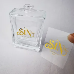 Custom Waterproof Private Label Printing Products Logo Labels Cosmetic Perfume Bottle Sticker Labels