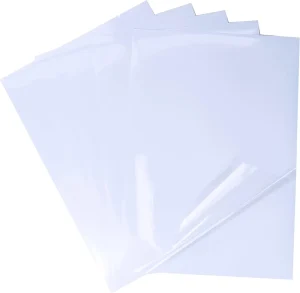 Custom Waterproof Self Adhesive Transparent PET Film Sticker Clear A4 Vinyl Sticker Paper for Inkjet Printer