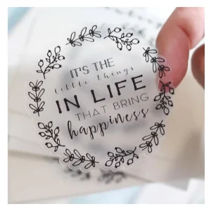 Custom Waterproof Sticker Clear Transparent Plastic Printing Label Stickers