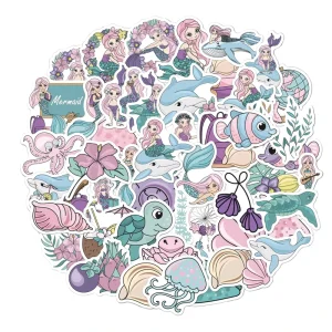 Custom Waterproof Vinyl Cartoon Stickers Die Cut Logo Labels for Scrapbooking Journals Laptops and Packaging
