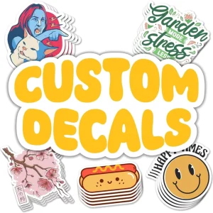 Custom Waterproof Vinyl Decals Stickers Labels Die Cut Stickers for Promotional Gifts