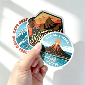 Custom Waterproof Vinyl Die Cut Stickers in Bag Custom Logo Stickers Self Adhesive PVC for Printing Sticker Pack