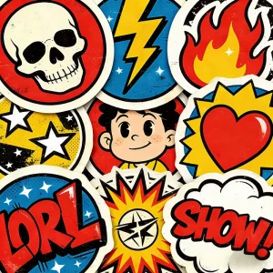 Custom Waterproof Vinyl Retro Style Personalized Stickers Logo Self Adhesive Digital Printed High Quality Die Cut Sticker