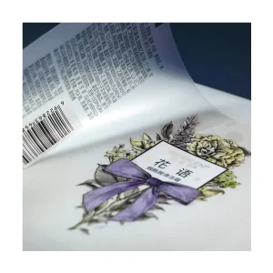Custom Waterproof Vinyl Self Adhesive Labels Logo Design Print Sticker Holographic Transparent Packaging Label