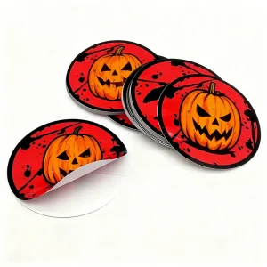 Custom Waterproof Vinyl Stickers Personalized Logo Printing for Retail Packaging with Brand Custom Logo Stickers