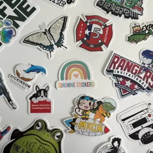 Custom Waterproof Vinyl Stickers with Your Image Photo Text or Logo Personalized Dishwasher Safe Label for Business Logo