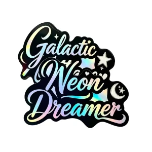 Custom Waterproof and Tear Resistant Die Cut 3D Holographic Cartoon Logo Stickers Set Spot UV Glossy Laser Self adhesive Labels