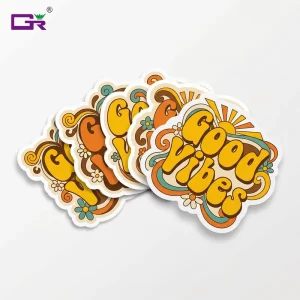 Custom Weatherproof Brand Logo Stickers Decorative Individual Die Cut Vinyl Stickers Printing Adhesive Vinyl Label Your Designs