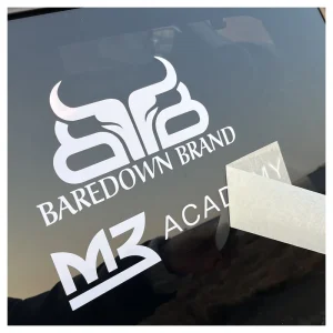 Custom Weatherproof Business Logo Car Bumper Truck Stickers Banners Vinyl Letter Transfer Windshield Car Window Stickers Decals