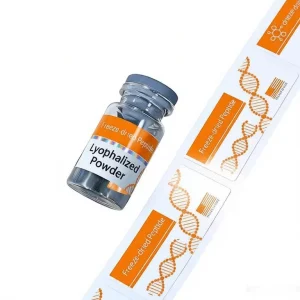 Custom Weight Loss Peptide Pharmaceutical Package Waterproof Vinyl Hologram Sticker 10ml 5ml 3ml Glass Vial Labels for Peptides