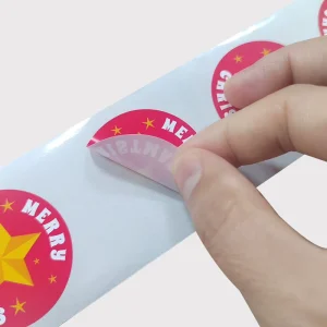 Custom Your Logo Design Sticker Roll Waterproof Packaging Labels