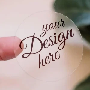 Custom Your Own Transparent Waterproof Sticker Personalized Decals Text Name Image Photo Clear Labels Stickers