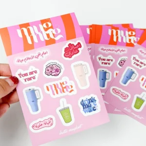 Custom cartoon die cut label stickers adhesive decorative waterproof kiss cut sticker sheets for packaging