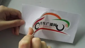 Custom die cut sticker