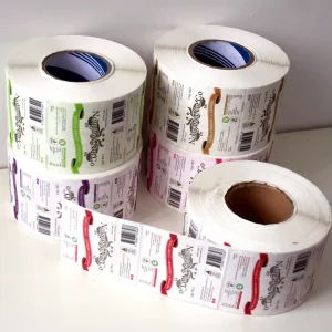 Custom logo Labels for Packaging Vinyl Waterproof Sticker Printing Roll Label Stickers
