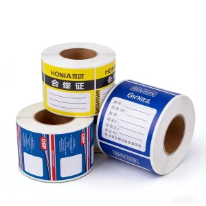 Custom logo Various Shapes Luxury Special Textured Paper Color Printing Labels for Packaging Stickers