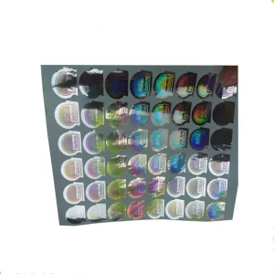 Custom made Holographic Anti counterfeiting 2D 3D Custom Holographic Sticker Labels QR Code Labels
