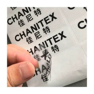 Custom on Roll Waterproof Clear Transparent Self Adhesive Sticker