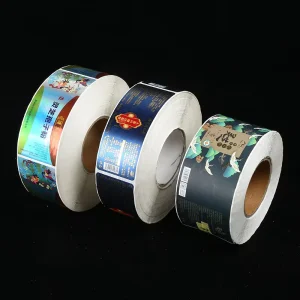 Custom waterproof brand labels suitable for packaging labels of food alcohol beverages enterprises and cosmetics