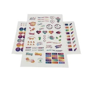Customer Sticker Label for Notebook Decorate Waterproof Die Cut Cartoon Stickers