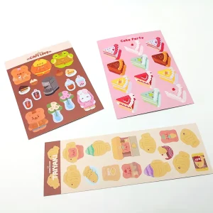 Customised Eco Friendly Matte Vinyl Kiss Cut Paper Sticker Sheet Printing