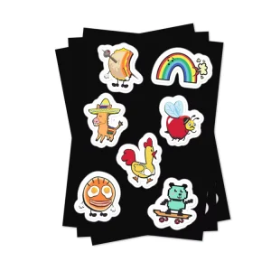 Customised Paper Printing Self Adhesive Kiss Cut Sticker Vinyl PVC Sticker Sheet Decoration