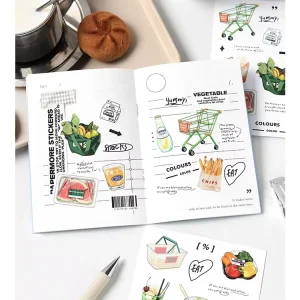 Customizable Adhesive Stickers Weekend Convenience Store Series Handmade Scratch Off Thermal Paper DIY