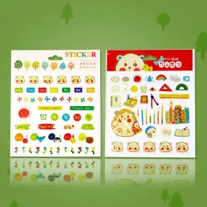 Customizable Clear Transparent Waterproof Adhesive Sticker Cartoon PP Eco Friendly Durable Custom Logo for Students Gifts